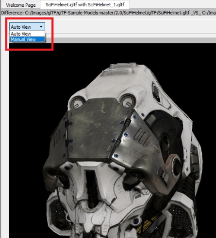 3D Model Diff View Panel