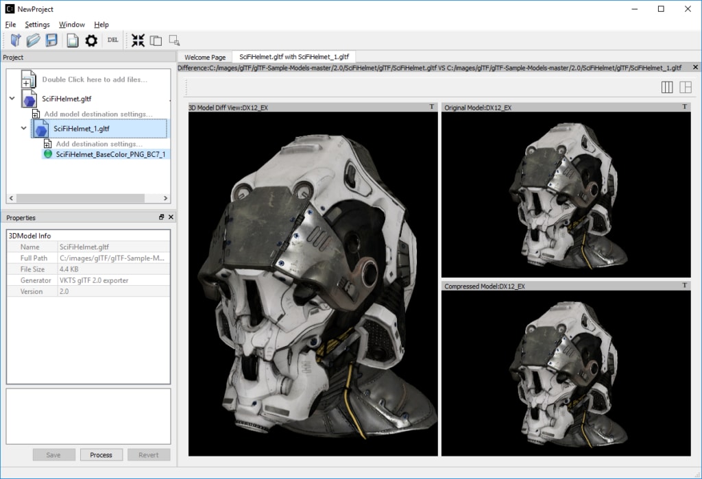 Compressonator V2.7 Release adds cross platform support and 3D Model compression with glTF v2.0