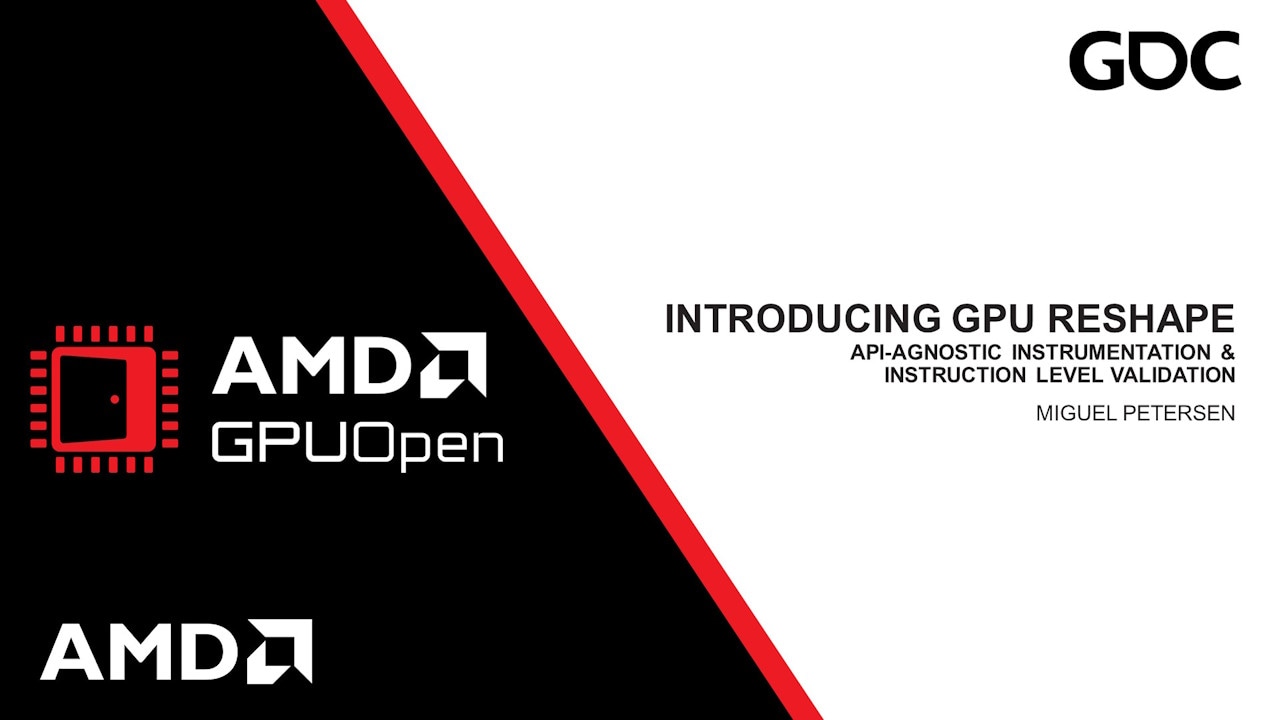 GDC 2024 - Shader Instrumentation with GPU Reshape - YouTube link