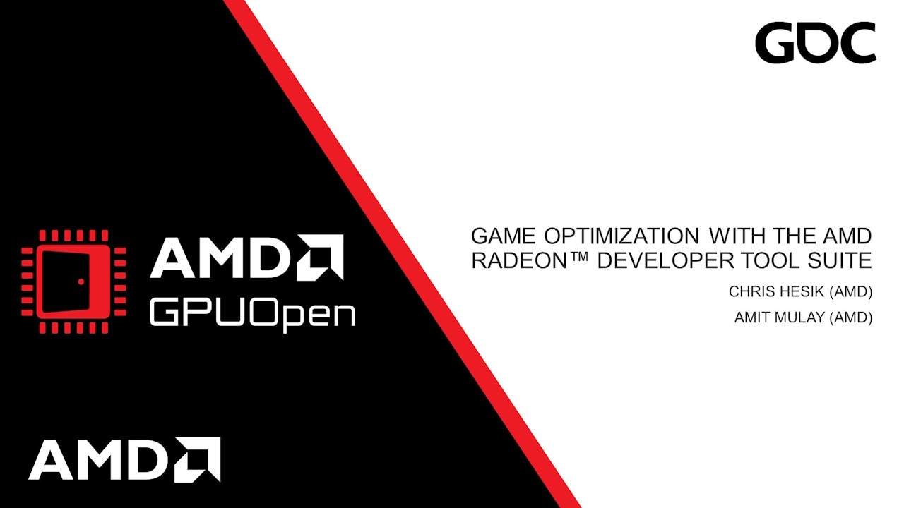 GDC 2024 - Game Optimization With The Radeon™ Developer Tool Suite - YouTube link