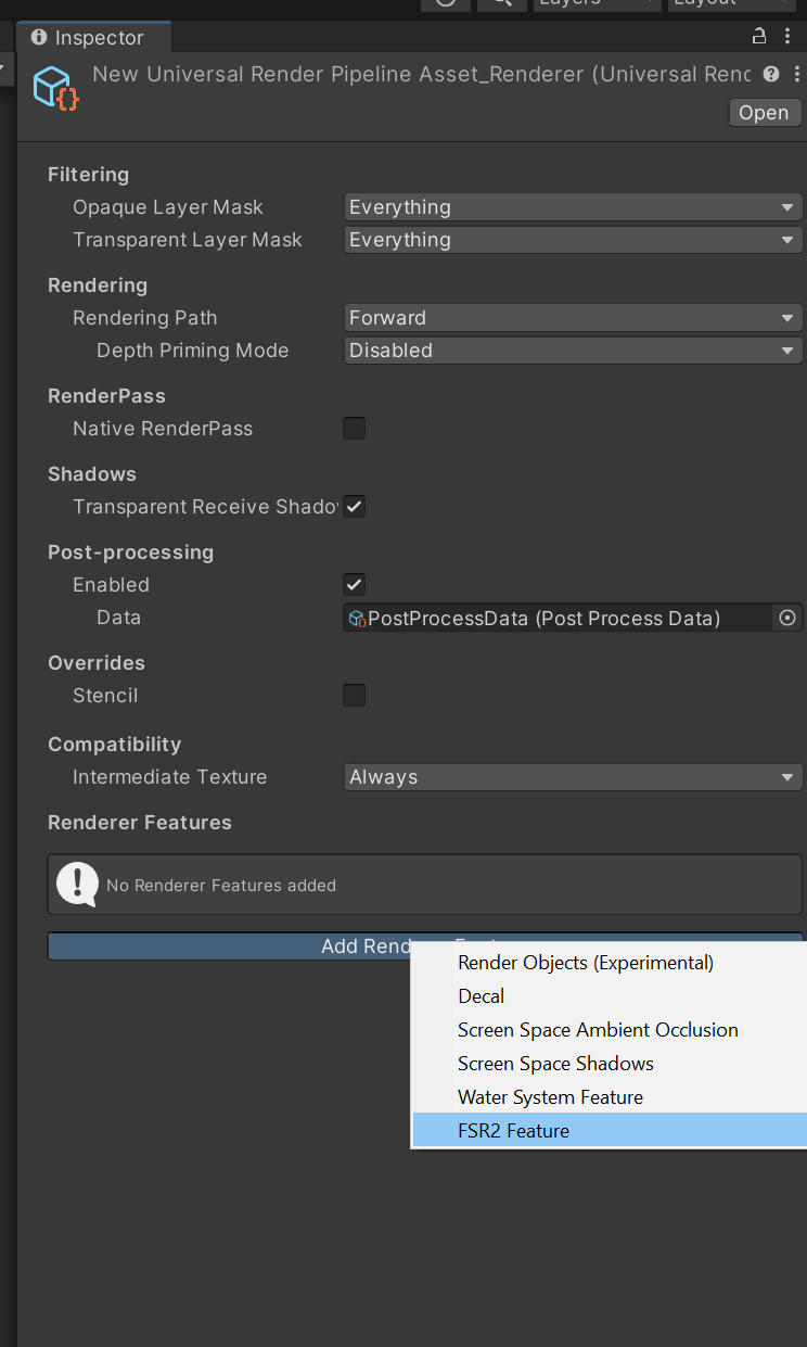 Add FSR2Feature