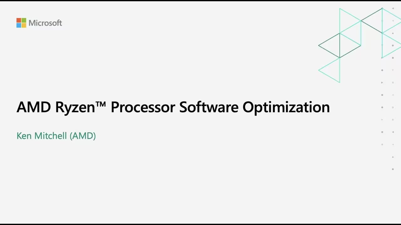 thumbnail for Microsoft® Game Stack Live: AMD Ryzen Processor Software Optimization video