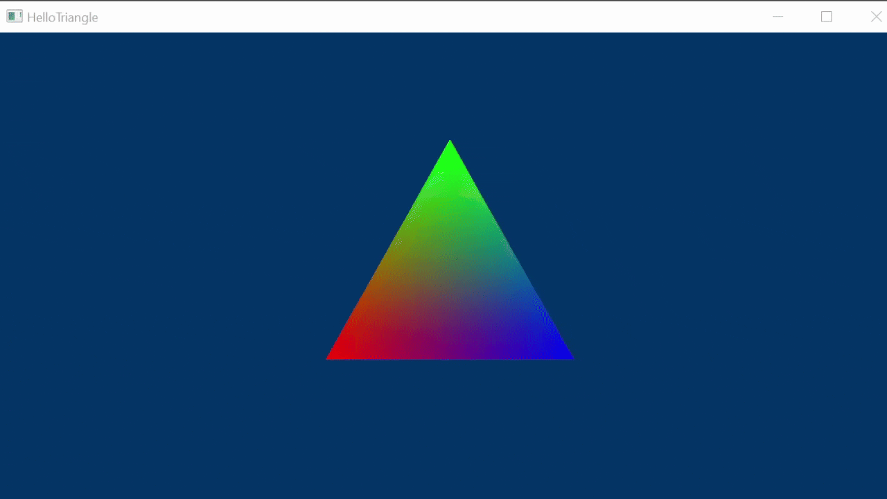 .GIF of a breathing triangle