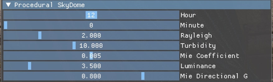 Skydome UI