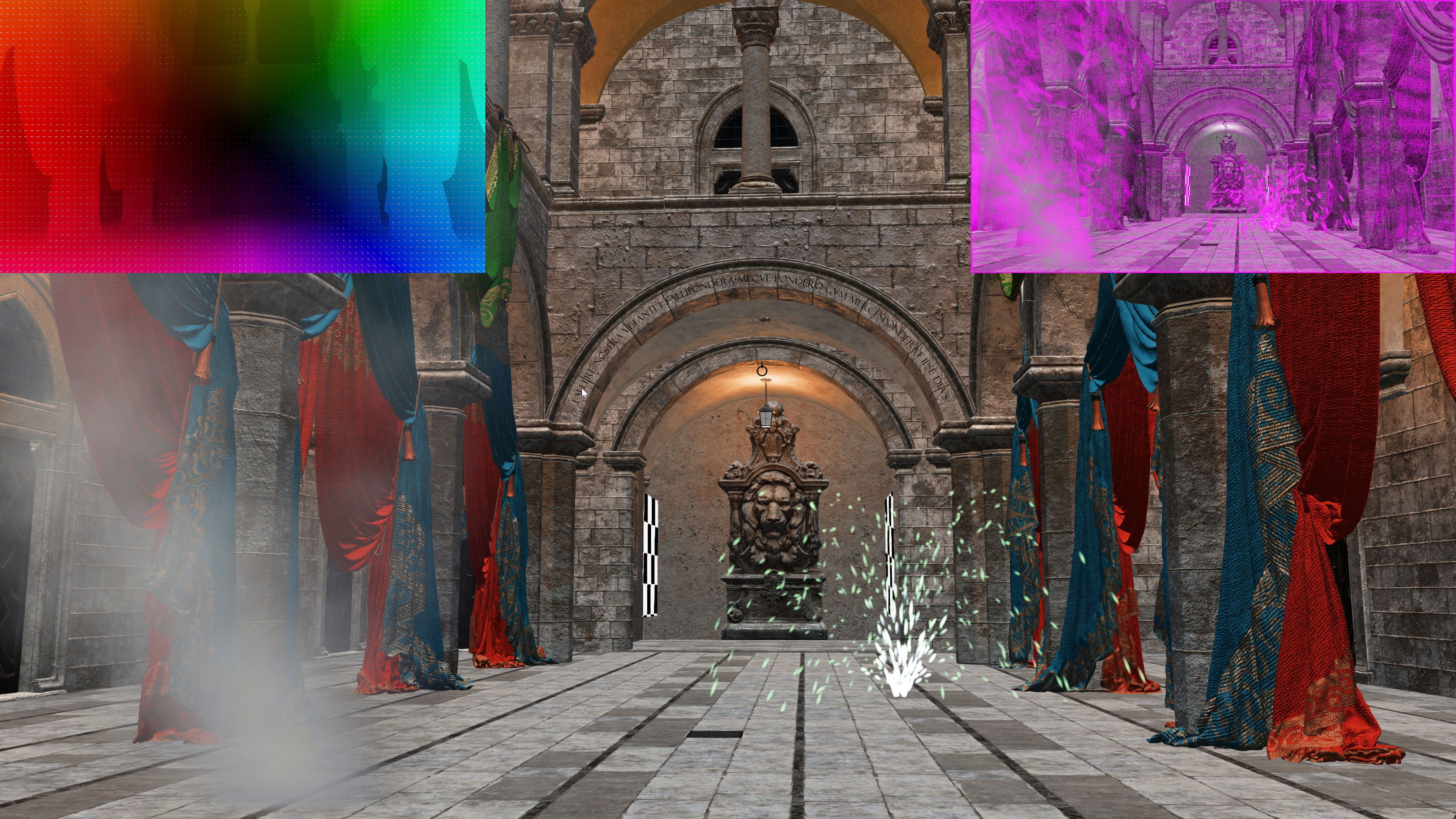 Frame interpolation debug overlay