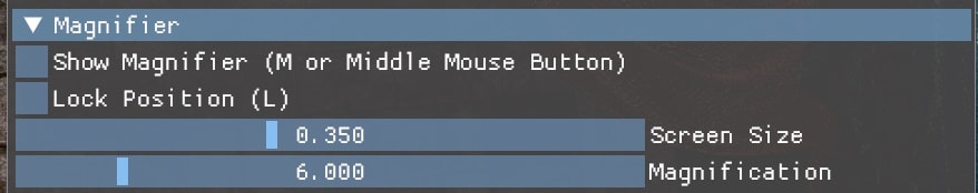 Magnifier UI