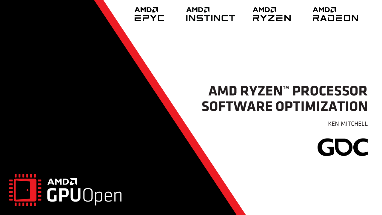 AMD Ryzen&trade; Processor Software Optimization (GDC 2022) - YouTube link