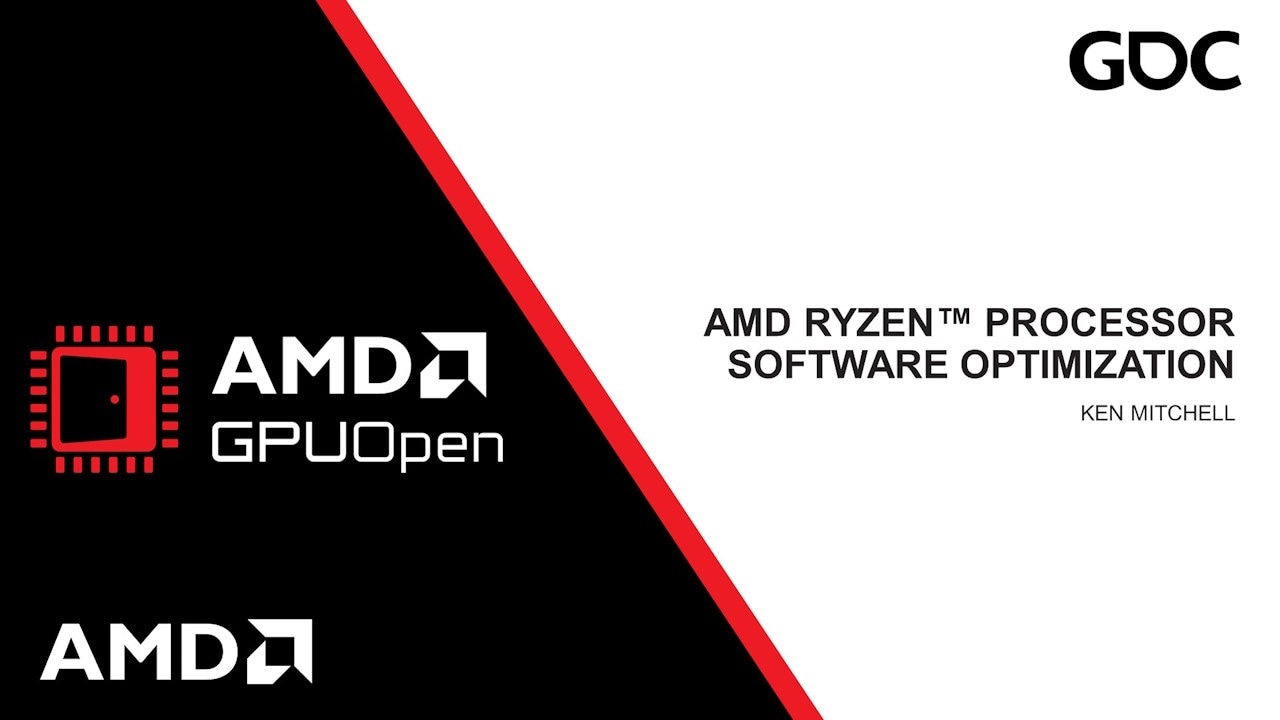 GDC 2024 - AMD Ryzen™ Processor Software Optimization - YouTube link