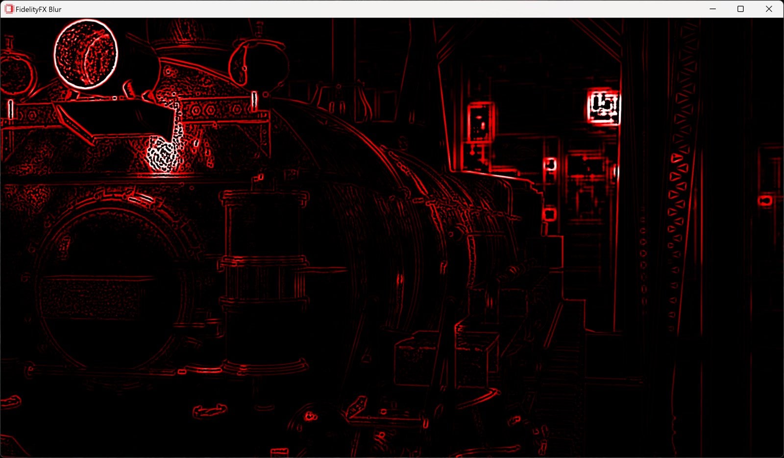 AMD AMD FidelityFX™ Blur compare