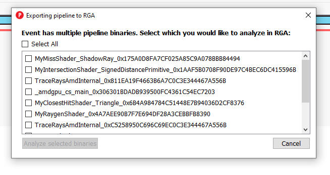 RGP/RGA Interop Multiple Binaries