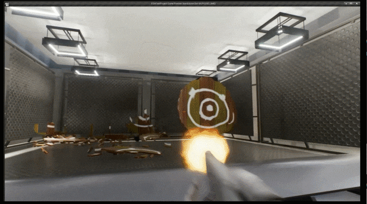 Target deformation and fracture