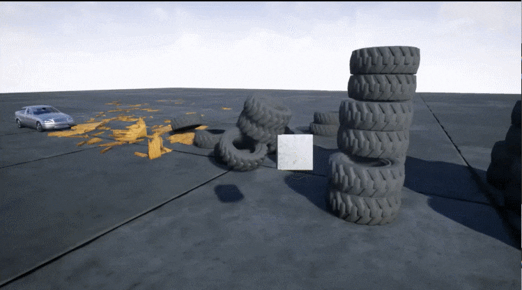 Tire deformation and fracture