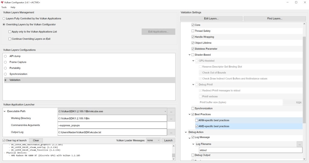 Vulkan Configurator