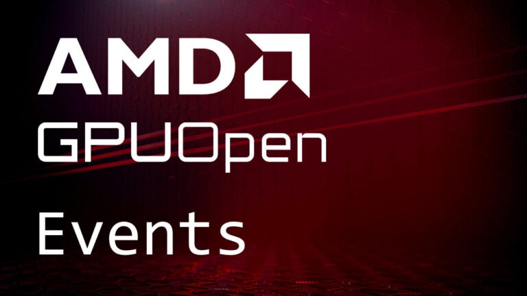 AMD GPUOpen events