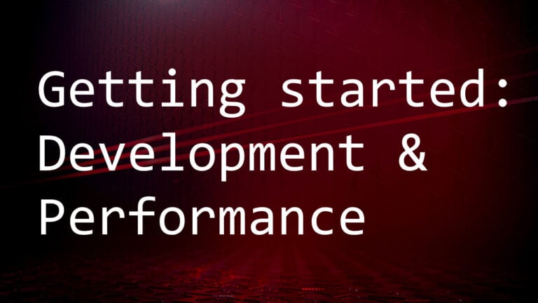 AMD GPUOpen Getting Started Development and Performance