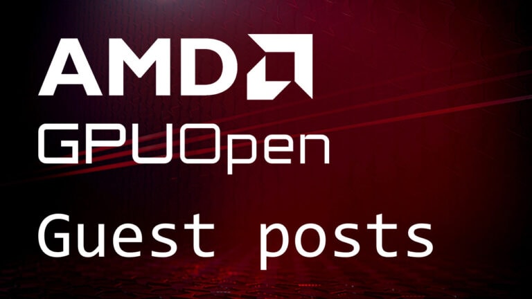 AMD GPUOpen guest developer posts