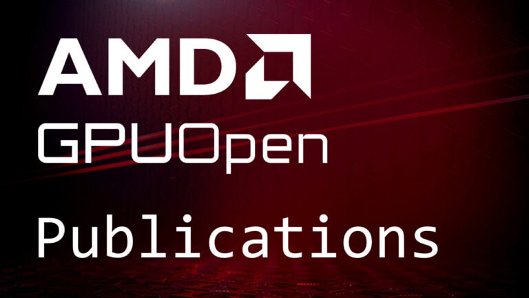 AMD GPUOpen publications