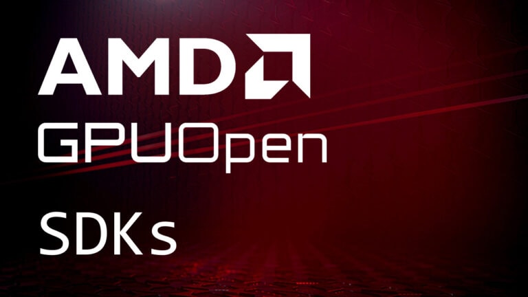 AMD GPUOpen developer SDKs