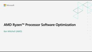 Ryzen processor software optimization