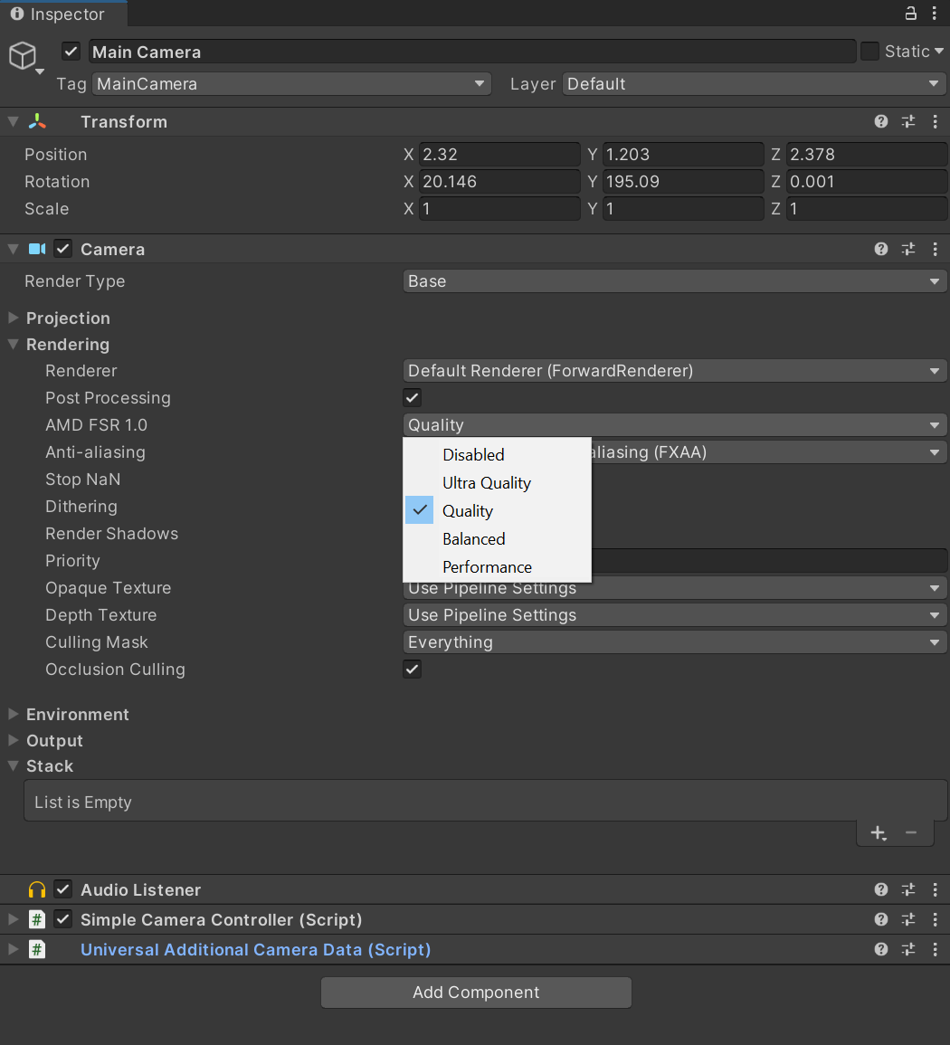 Building a Settings Menu with Unity 2021 URP