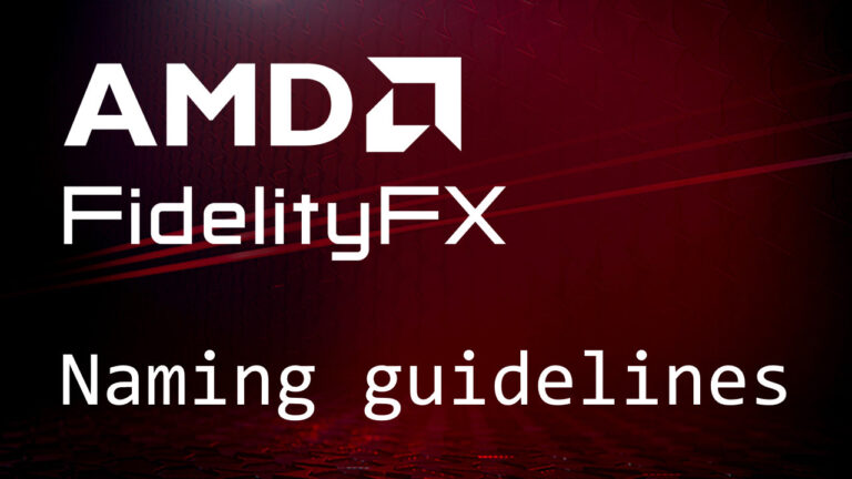 แนวทางการตั้งชื่อ AMD FidelityFX