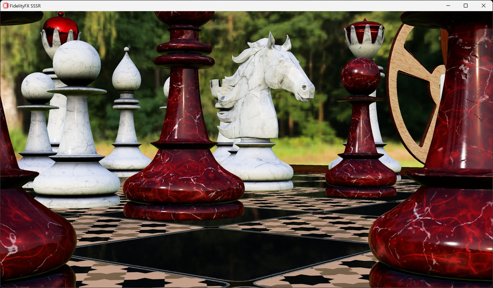 Chess pieces without SS reflections